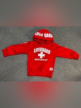 Youth Lifeguard Montauk NY Pullover Hoodie XS (4/5)